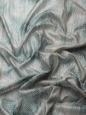 Silk Land  Teal  Digital Print Art Silk Saree  3
