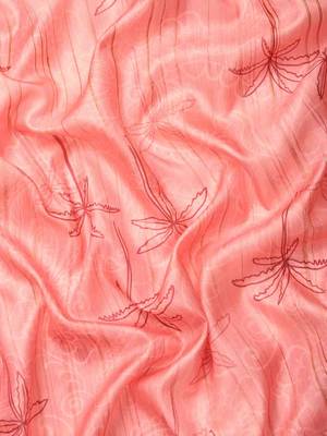 Silk Land  Pink  Digital Print Art Silk Saree  4