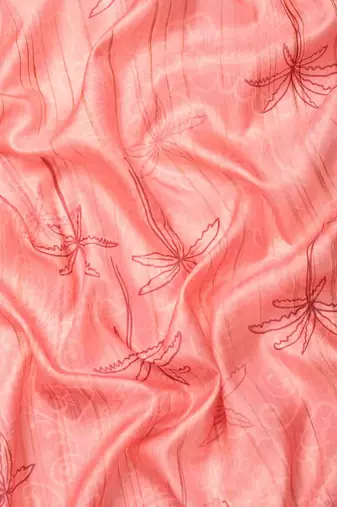 Silk Land  Pink  Digital Print Art Silk Saree 