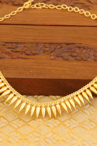 Kerala style goldplated necklaceset