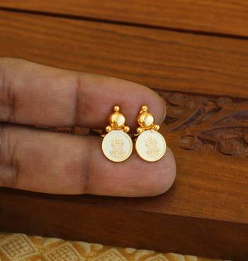Kerala style goldplated lakshmi necklaceset 3