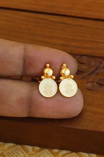 Kerala style goldplated lakshmi necklaceset