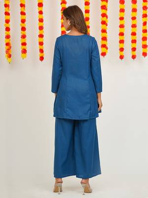 COTTON BLENDED EMBRODIERED CO-ORD SET 2