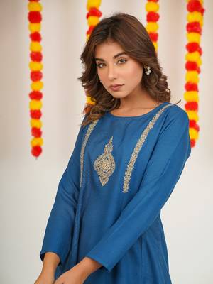 COTTON BLENDED EMBRODIERED CO-ORD SET 7