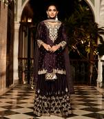 Midnight plum riwaaz sharara