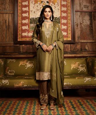 Tarnished olive tissue heritage suit set 1