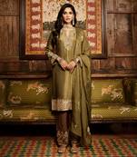 Tarnished olive tissue heritage suit set
