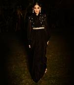 Midnight in rome peplum saree