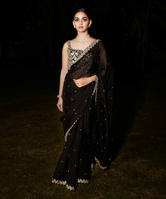 Royal noir saree 2
