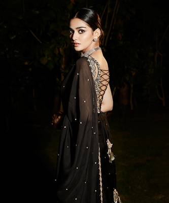 Royal noir saree 3