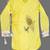 Yellow Morpankh Embroidered Kurta And Animal Print Dhoti Set
