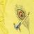 Yellow Morpankh Embroidered Kurta And Animal Print Dhoti Set
