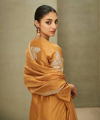 The neo-classic mustard kurta set 3