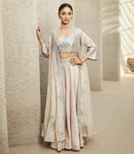 The neo classic ivory sharara set