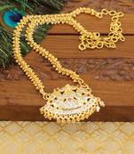 Goldplated temple necklace set