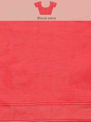 Silk Land  Off White  Woven Design Pure Cotton Saree  4