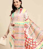 Silk Land  Off White  Woven Design Pure Cotton Saree 
