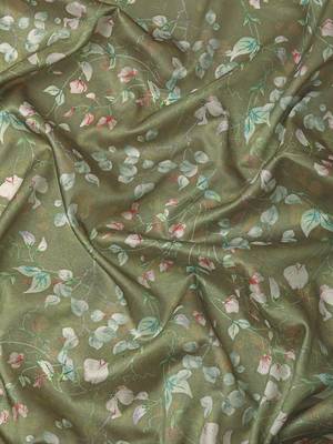 Silk Land  Mahendi  Digital Print Art Silk Saree  3