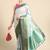 Silk Land  Sea Green  Digital Print Art Silk Saree 