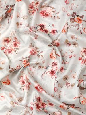 Silk Land  Grey  Digital Print Art Silk Saree  3