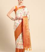 Silk Land  Multicolored  Digital Print Art Silk Saree 