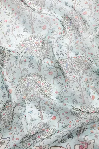 Silk Land  Grey  Digital Print Art Silk Saree 