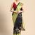 Silk Land  Navy Blue  Digital Print Art Silk Saree 