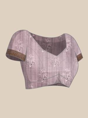 Silk Land  Grey  Digital Print Art Silk Saree  4