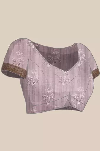 Silk Land  Grey  Digital Print Art Silk Saree 