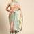 Silk Land  Peach  Digital Print Art Silk Saree 