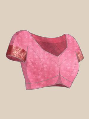 Silk Land  Red  Digital Print Art Silk Saree  4