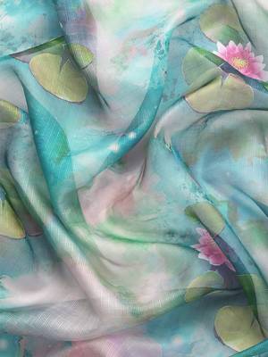 Silk Land  Multicolored  Digital Print Art Silk Saree  3