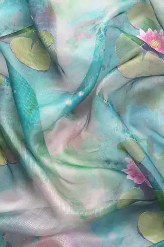 Silk Land  Multicolored  Digital Print Art Silk Saree 