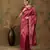Shadow & Saining's Banarasi silk blend Zari Woven Wine Maroon Saree
