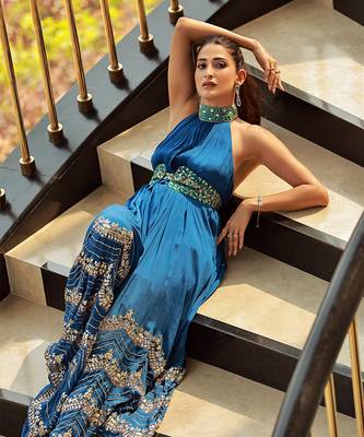 Haseena Jumpsuit In Cobalt Blue 8