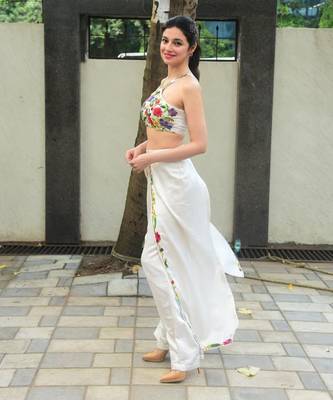 Haseena Ivory Cape & Flutter Pants Set 8