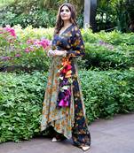 Dilruba Charcoal  Sage Phoonday Wala Angrakha