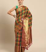 Multicolor Silk Woven Zari Work Saree