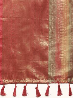 Multicolor Silk Woven Zari Work Saree 4