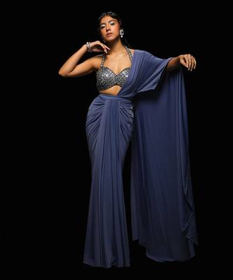 Caelia draped saree set 4