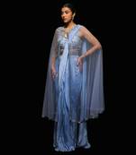 Celestial drape saree