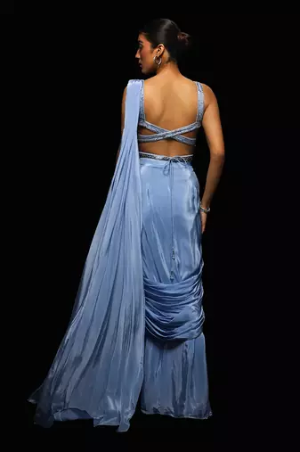 Celestial drape saree