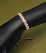 White color rhinestone bracelet