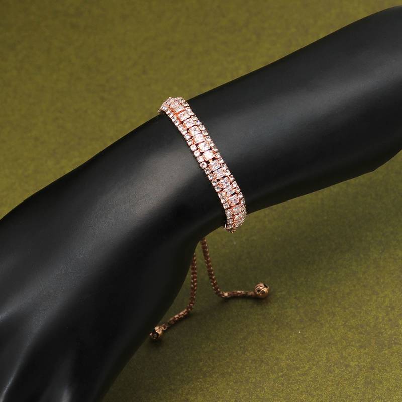 White color rhinestone bracelet