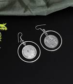 Silver color oxidised earrings