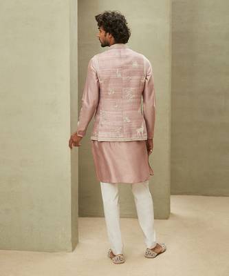 The new classic rose pink kurta set 4
