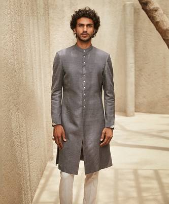 The global indian grey kurta set 2