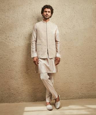 The new classic beige kurta set 1