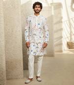 The ivory spectrum kurta set