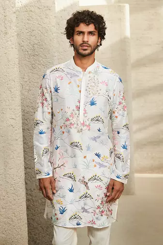The ivory spectrum kurta set